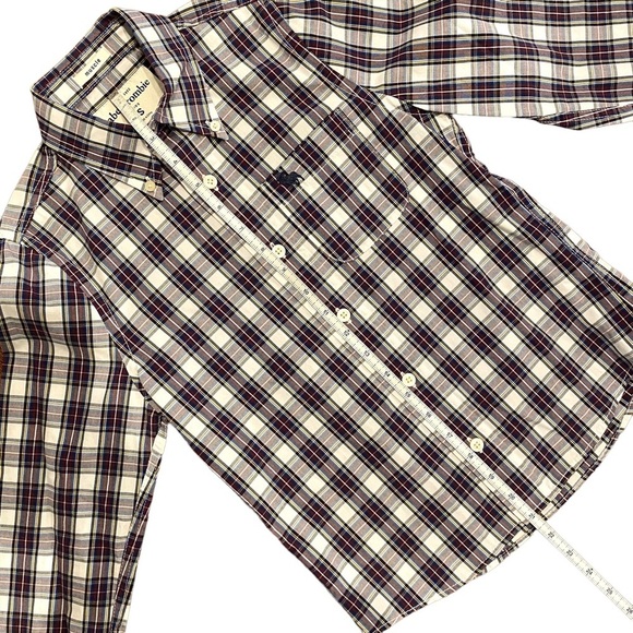 Abercrombie Kids Shirt Boy's Plaid Muscle Long Sleeve Button Cotton Small‎ - Picture 13 of 13